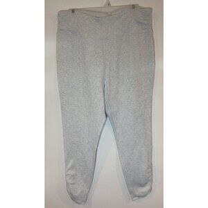 NWT Haven Well Within Lounge Pants Ruched Hem Light Blue Heather XL Petite New